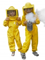 Children Coverall with Removable Square Veil